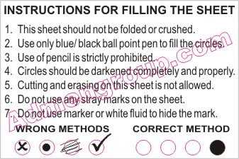 How to fill OMR Sheets