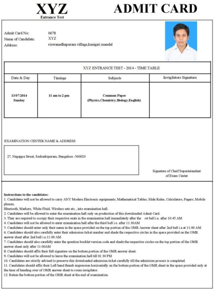 Recruitment Admit Card Printing Solutions India
