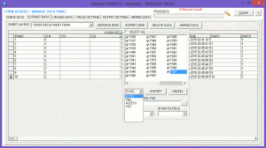 Form Reader Output Export Interface