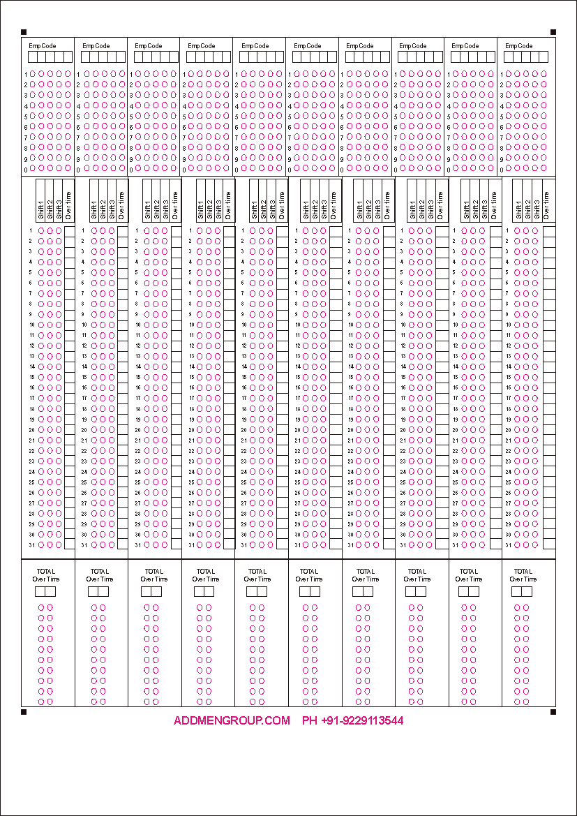 Attendance Sheet Sample for Security Guards Shift