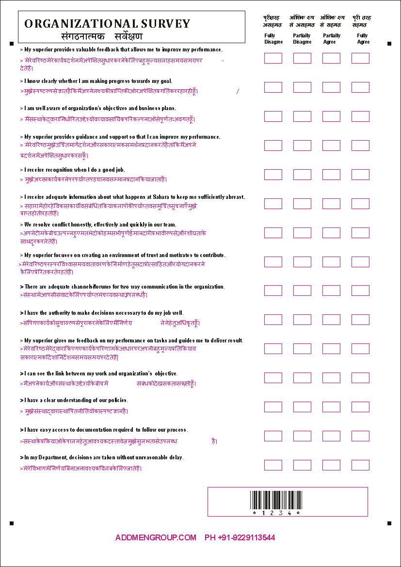 Employee Survey Questionnaire Format
