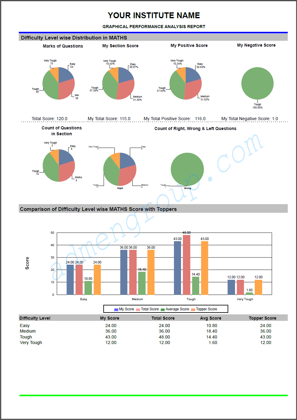 Graphical Performance Report